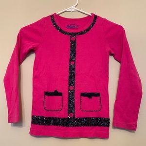 Crewcuts pink sweater with sequence